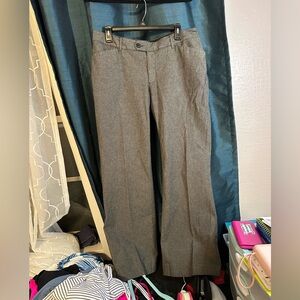 Eddie Bauer Women’s Gray Low Rise, Wide Leg Pants Front Pockets
